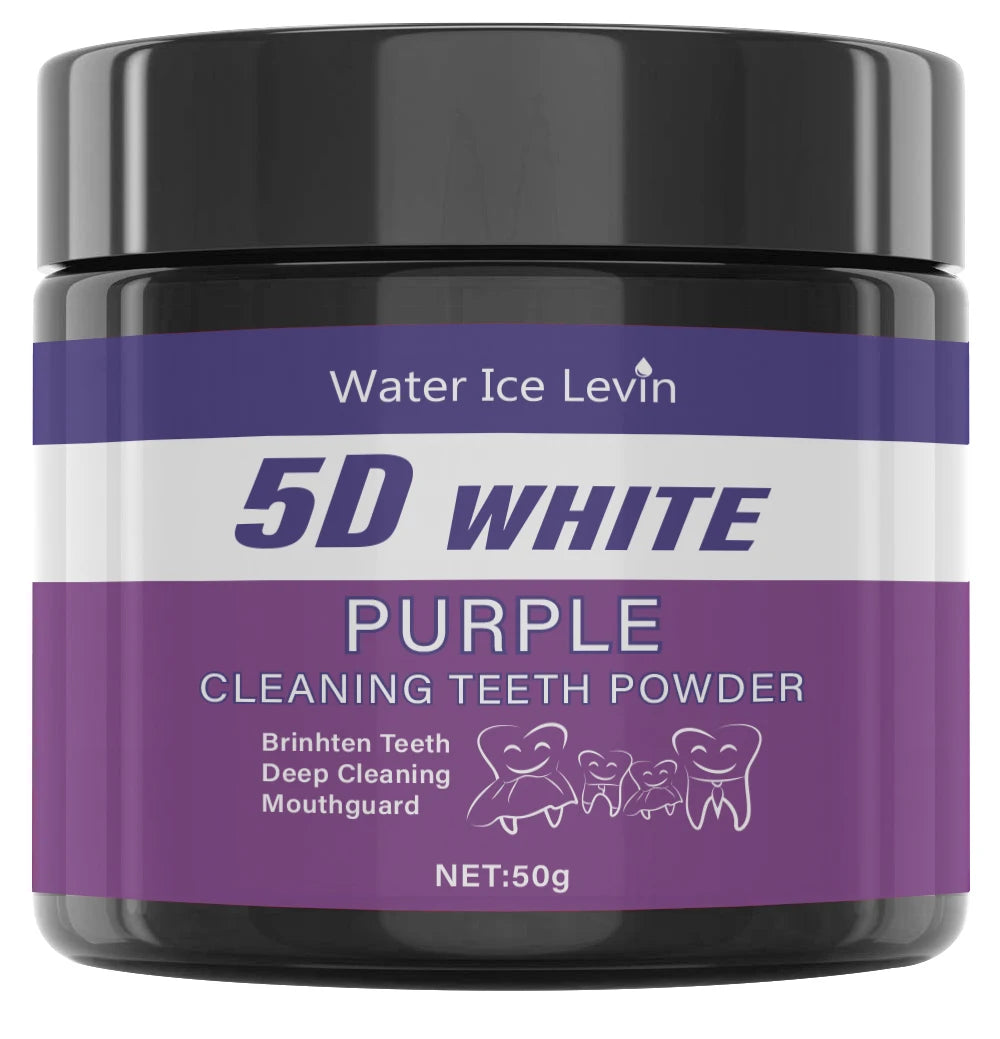 POLVO MORADO BLANQUEADOR DENTAL.